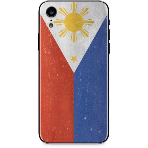 Philippines Flag Distressed iPhone XR Skin